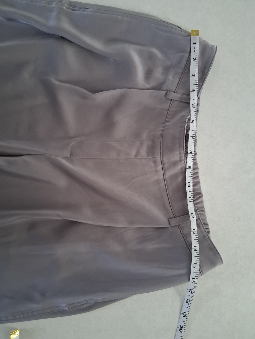 Maison d'Amelie/ Relaxed Fit/ Pleated/ Trousers in Silver-grey/ Size US 10 - Picture 11 of 13